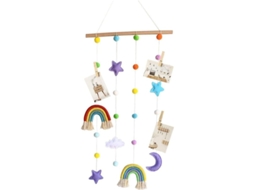 Cordón Pendente Arco-íris Com Pompons Para Fotos De Crianças, Quadros E Decoração De Quarto