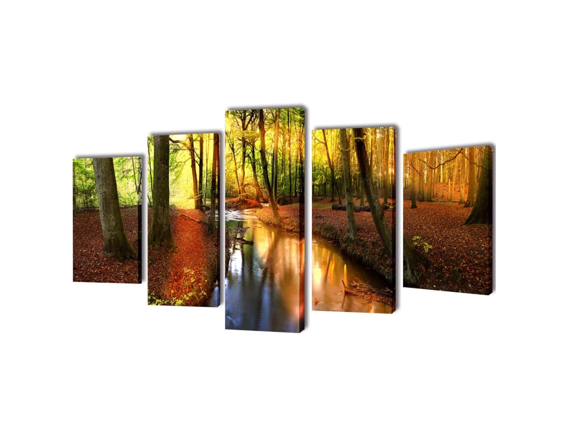 Políptico Impressão Floresta 200 X 100 Cm
