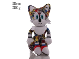 Pelúcia Sonic The Hedgehog Cabeção Tails e Knuckles, 30cm, Camuflagem Amarela GOKOCO