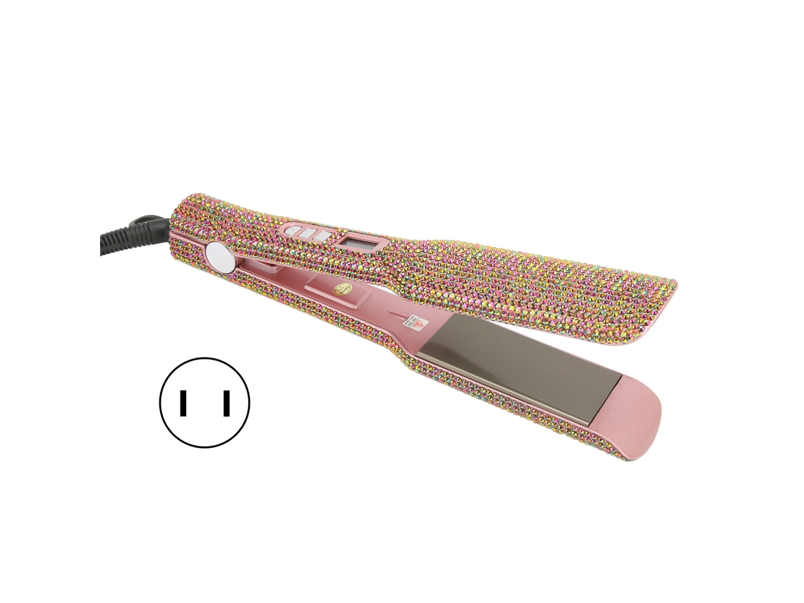 2026 prendedor de Cabelo e Alisador 2 em 1 Mch Aquecimento Rápido Dourado Rosa 110v