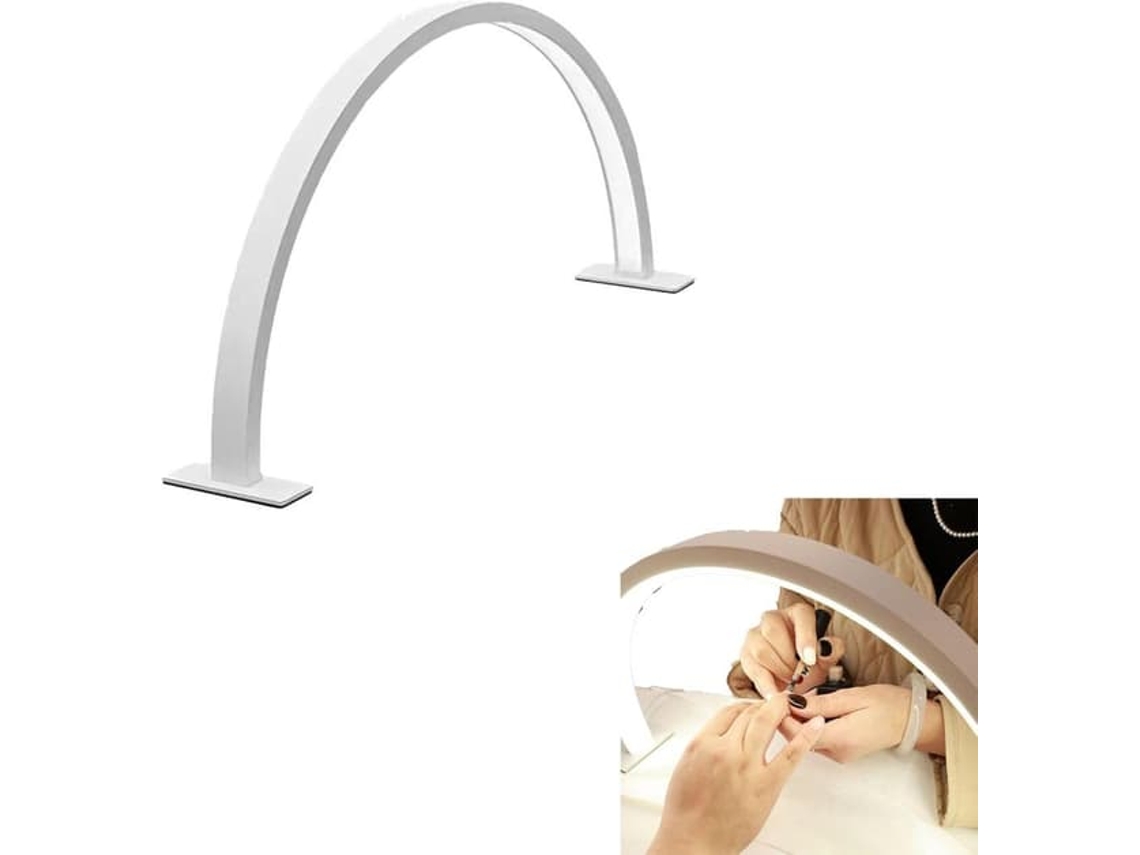 Luminária De Mesa Led Para Unhas Em Formato De Meia-lua (branca)