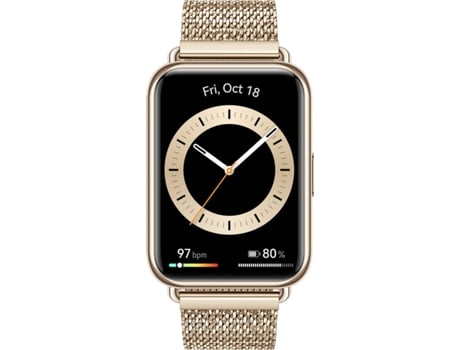 Relógio Desportivo HUAWEI Watch Fit 2 Elegant (Bluetooth - 10 dias de autonomia - Dourado)