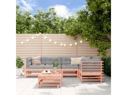 Vidaxl 6 Pcs Conj. Lounge Jardim C/ Almofadões Madeira Douglas Maciça
