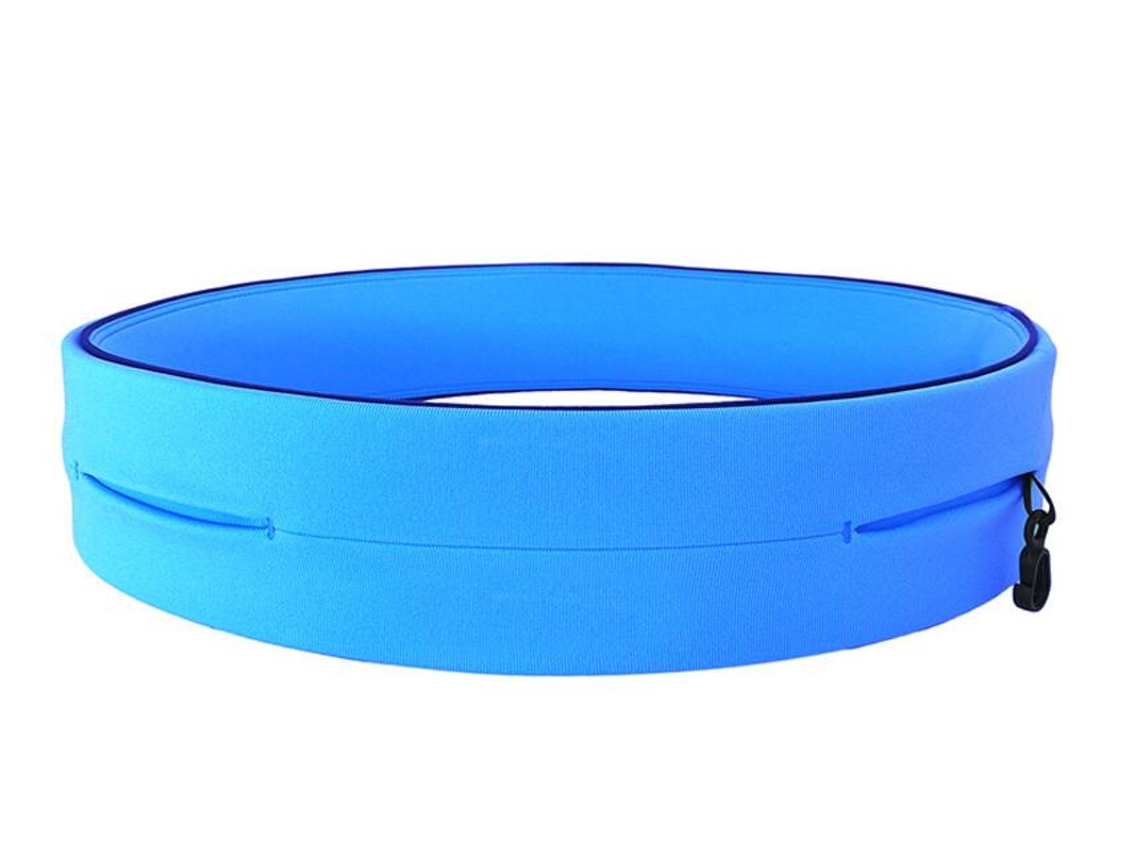 Cinto de Corrida Flexível e Resistente À Água com Bolsos Azul Azul M Azul M BRILVIBERA