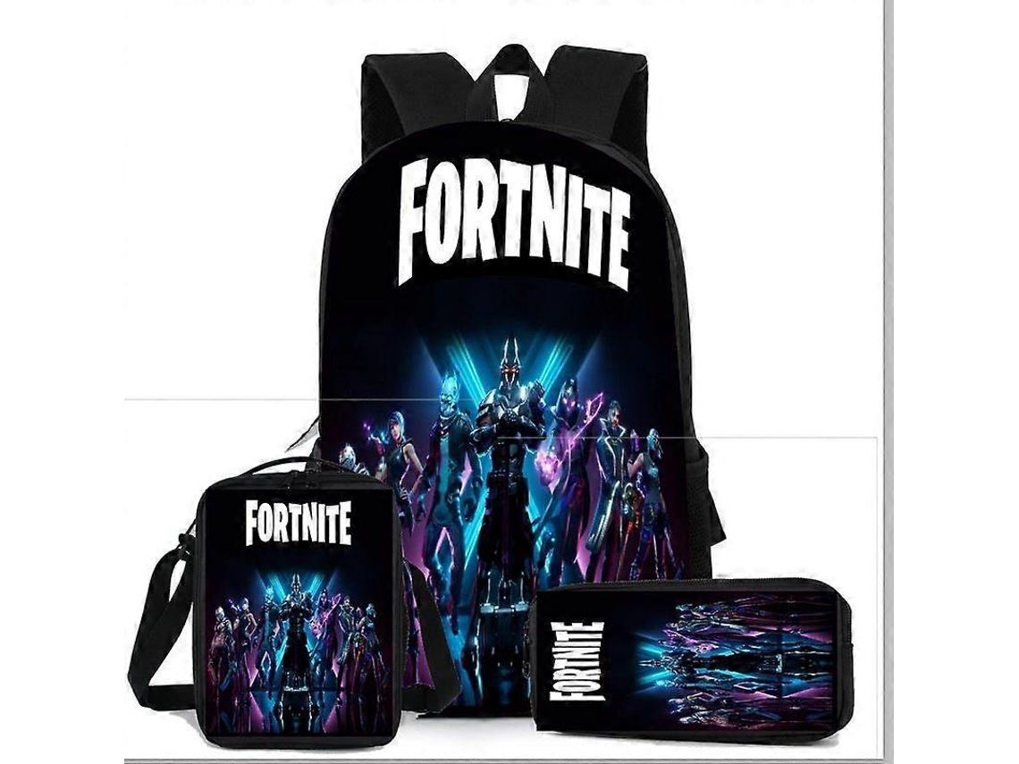 Conjunto Mochila Escolar 3 Peças, Estampa Anime, Grande Capacidade, Aulas