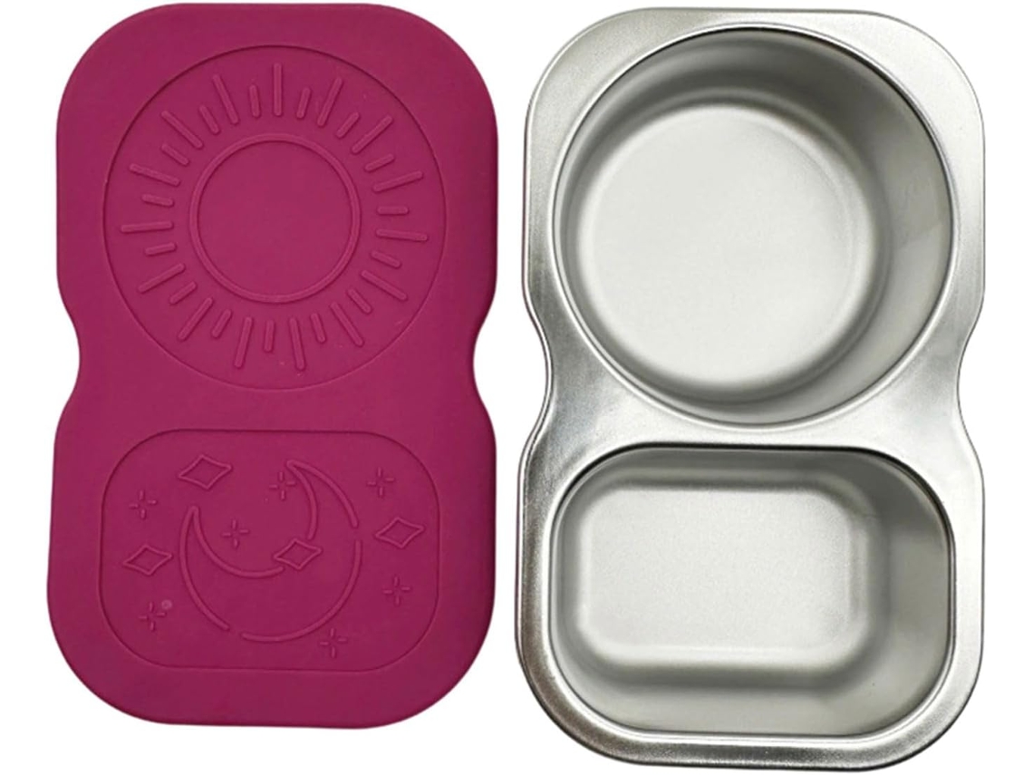 Bandeja Para Molho Robusta Em Aço Inoxidável Com Tampa À Prova De Derramamento E Recipiente Externo Resistente