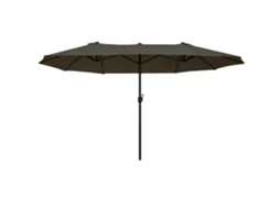GUARDA SOL DUPLO DE JARDIM SINI TECH STORE com manivela, cinza, oval, 460x270x240cm