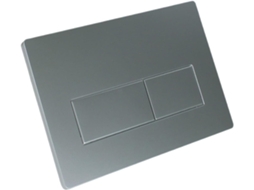 Botão De Descarga Para Vaso Sanitário, Painel Atuador De Descarga Dupla Gs020 Prateado