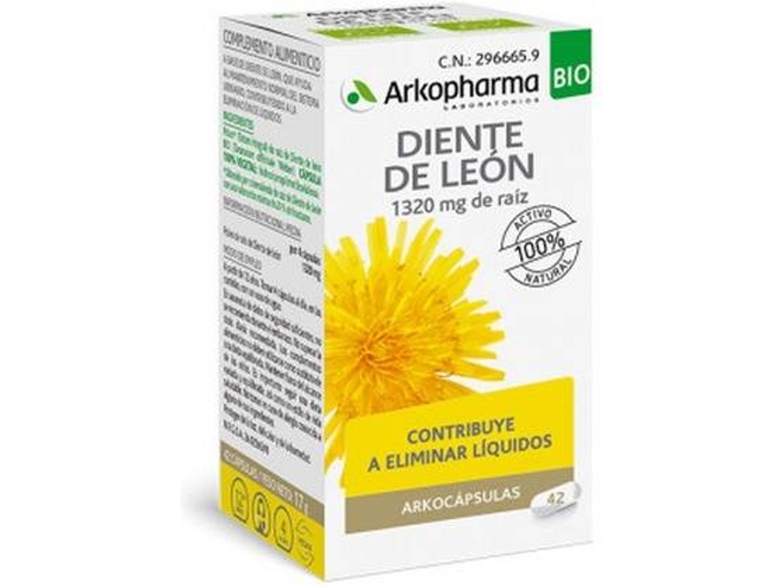 Suplemento Alimentar ARKOPHARMA Dandelion Arkocapsules (42 cápsulas)