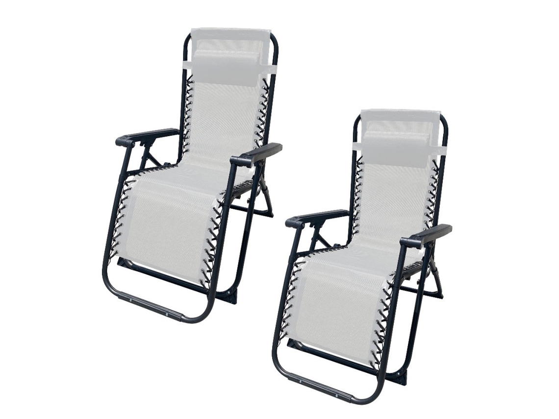 Cama De Gravidade Zero Para Jardim E Piscina, Aço, Portátil Marbueno Summer