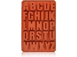 Letras Abc Nova Line de Silicone 26 Cavidades para Bolo Chocolate Cera Lápis de Cor S/MARCA