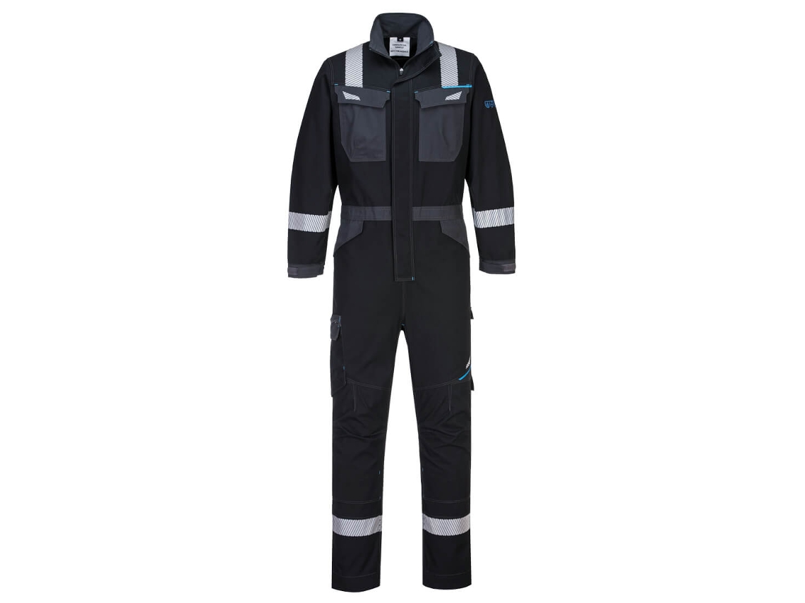 Macacão Wx3 Fr Macacão De Trabalho Resistente A Chamas / Preto / S Portwest