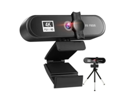 Webcam 4k Full Hd Com Microfone Usb Web Cam Para Pc Videopreto