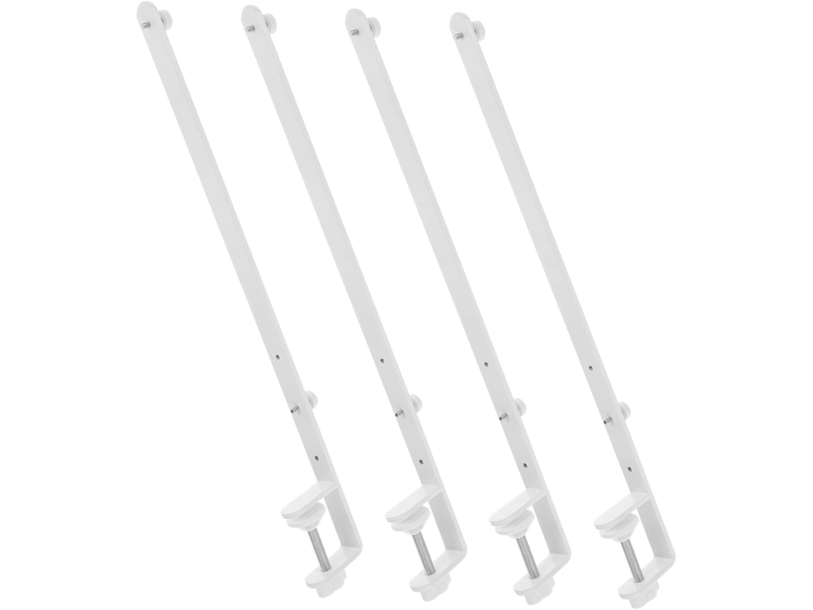Grampo Ajustável De Ferro Painel Perfurado Mesa, Conjunto De 4 Peças
