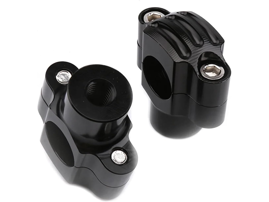 Adaptador de Elevação Guidão 1 Par Elevadores Motocicleta em Liga Kit Elevador Usinado Gravado Leve Alta