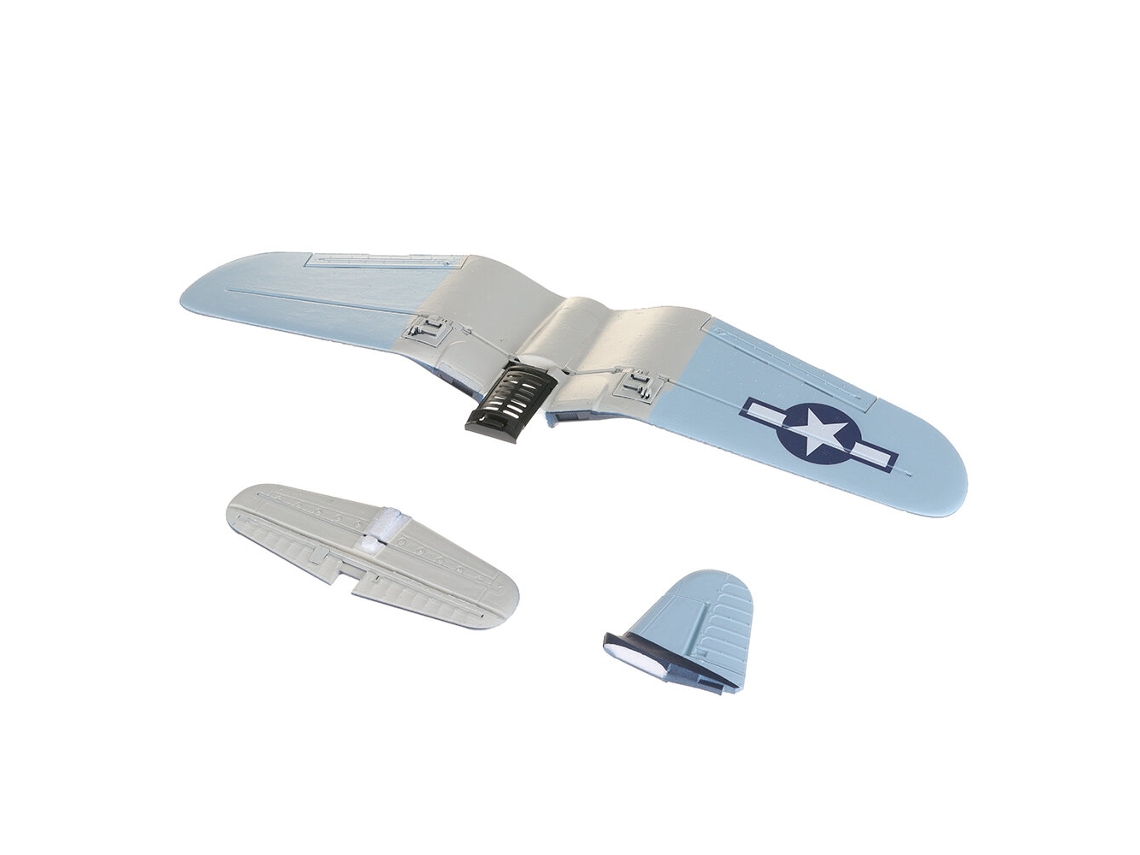 Asa Principal e Caudaeachine F4u Corsair Vmf 217 500mm Peças de Substituição para Aeromodelo Rc: Asa Principal e Cauda MDUG (sem Decalques)