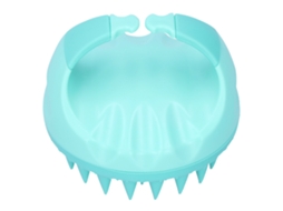 Massageador De Couro Cabeludo Multifuncional Escova De Champô Para Limpeza De Caspa E Massagem Cabelo Verde