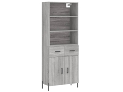 Highboard, Highboards Vidaxl Cinzeto Madeira Processada (n/a)