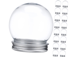 Com 15 Peças De Globo De Neve De Plástico Para Artesanato Diy, Acessórios Resistentes E Compatíveis Para Decorações De Gokoco
