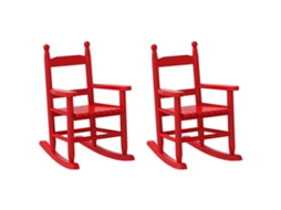 Rocking Chair, Rocking Chairs Vidaxl Vermelho Madeira