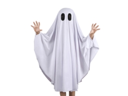 Primerox mantilha de Fantasma Infantil Halloween Capa Assustadora Cosplay para Bebês 1 9 Anos