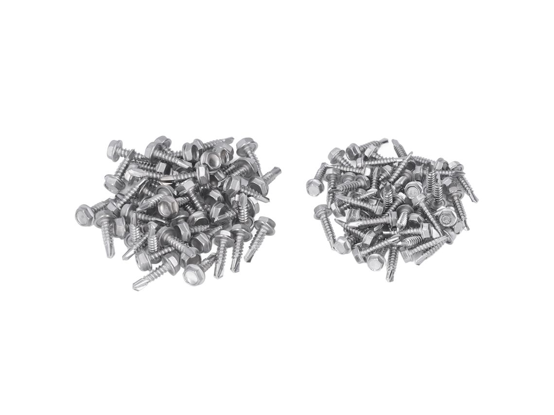 Parafusos Laxiscreed Autoperfurantes De Aço Inox Com Cabeça Hexagonal Para Várias Aplicações De Fixação