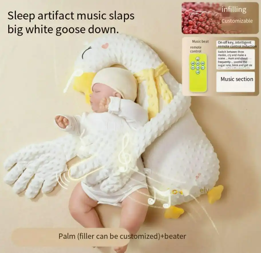 Bebe Abraçar Para Dormir O Tapete De Treino (65 * 24cm Abraçar Para Dormir Música Grande Pato Branco)