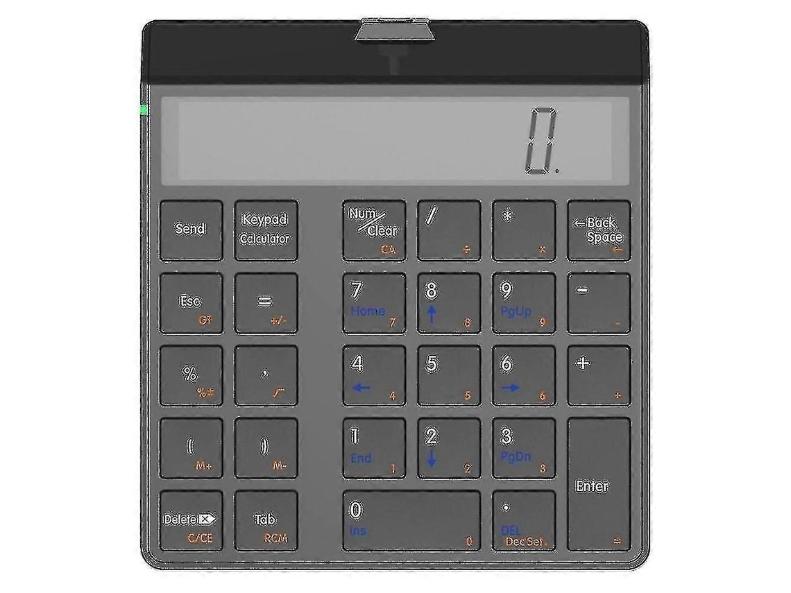 Teclado Numérico 4.0 Bluetooth Com Função De Calculadora De Exibição 2 Em 1 Teclado Numérico E Calculadora Ly Ebike