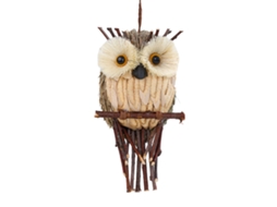 Decoração de Parede com Coruja de Palha LAXISCREED