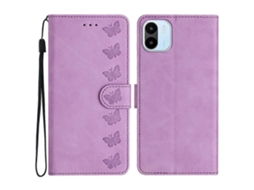 Capa Estampa Borboleta Para Xiaomi For Xiaomi Redmi A1 4g / A2 4g Facpoet Pele Sintética