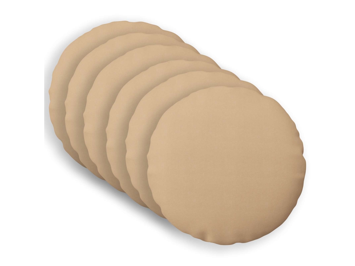 Vidaxl Capa Almofada 6 Unid. Heerlen Creme Ø 60 Cm Tecido