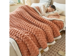 Manta de Dormir Turtle Velvet Quentinha Macia e Confortável em Flanela Lã Ideal para Cama Quente Grossa Perfei