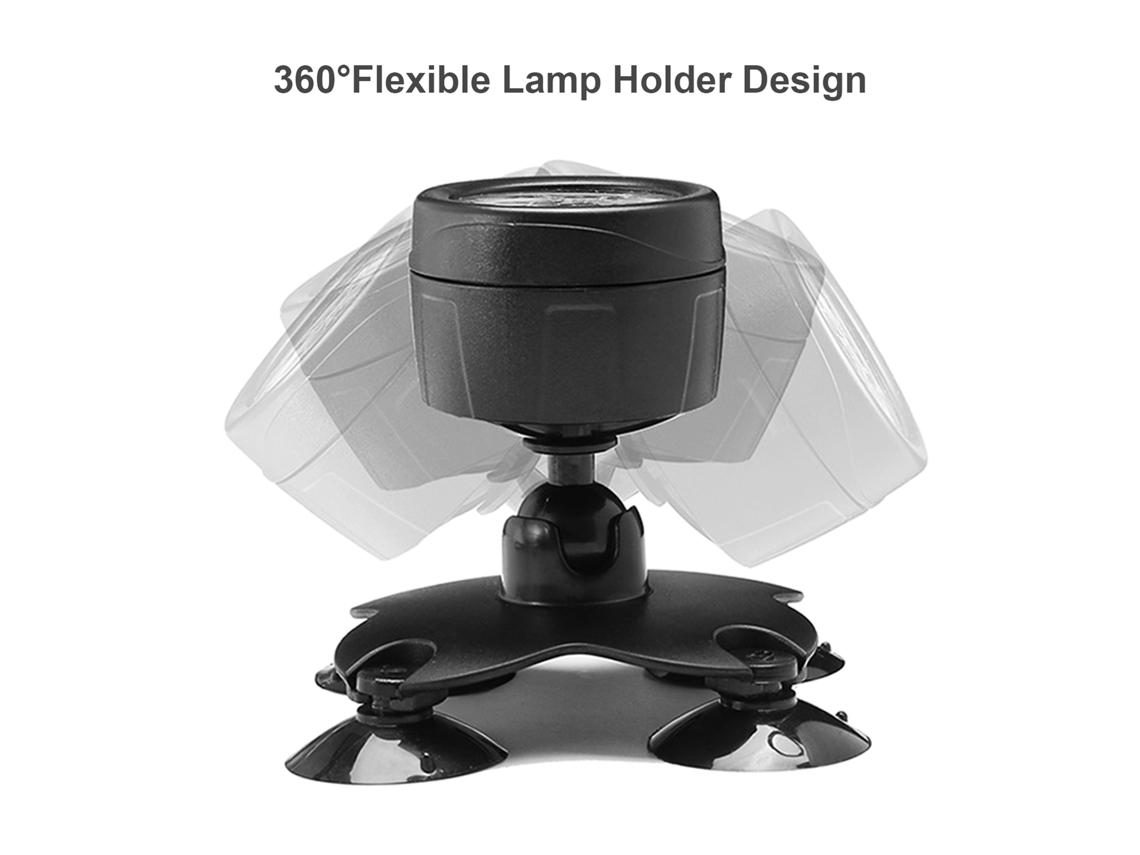 Kit de lâmpada submersível RGB com controle remoto, IP68, para piscina e jardim | S/MARCA