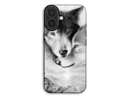 Capa Para Celular - Maniacase - Iphone 17 - Silicone Tpu - Macia - Animais Em Preto E Branco