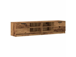 Conjunto de Móveis Tv MAISON EXCLUSIVE em Madeira Velha 2 Peças 80x35x36,5 cm
