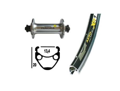 Roda traseira EXAL Winora Xr-1 32 Tr.Sh.Tiagra Blo.Ra. 700C