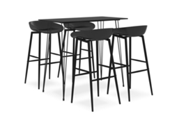 Bar Set, Bar Sets Vidaxl Preto Mdf