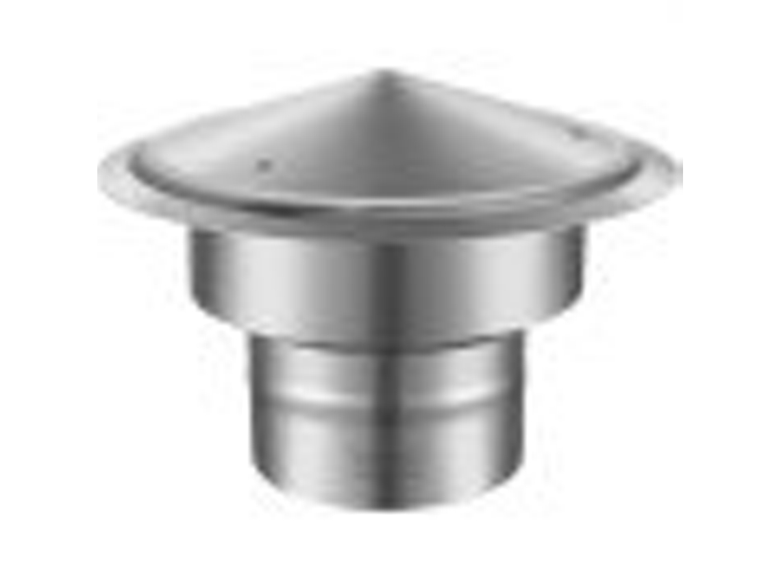 VEVOR Chaminé Cover 152 4 Mm 304 Aço Inoxidável Redondo Capa de Chuva 300 Mm Capa de Aumento Reforçado e Todos Os Tempos Parafusos Prata