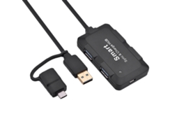 Hub Usb 3.0 2 Em 1 Expansão Type-c Conversão De Interface Usb-a Hub Otg De 4 Portas De Alta Velocidade