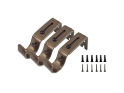 Piezas De Suporte De Barra De Cortina Ajustável De Metal Com Base E Gancho De Ferro Grosso