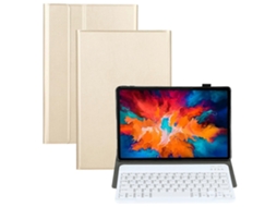 Am13 2 Em 1 Teclado Bluetooth Removível + Capa Protetora De Couro Para Tablet Com Suporte Para Lenovo Tab P11 Pro