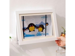 Porta-retratos Infantil De Madeira Com Abertura Frontal Magnética, Capacidade Para Mais De 100 Trabalhos Artísticos Em Tamanho A4 Panoona