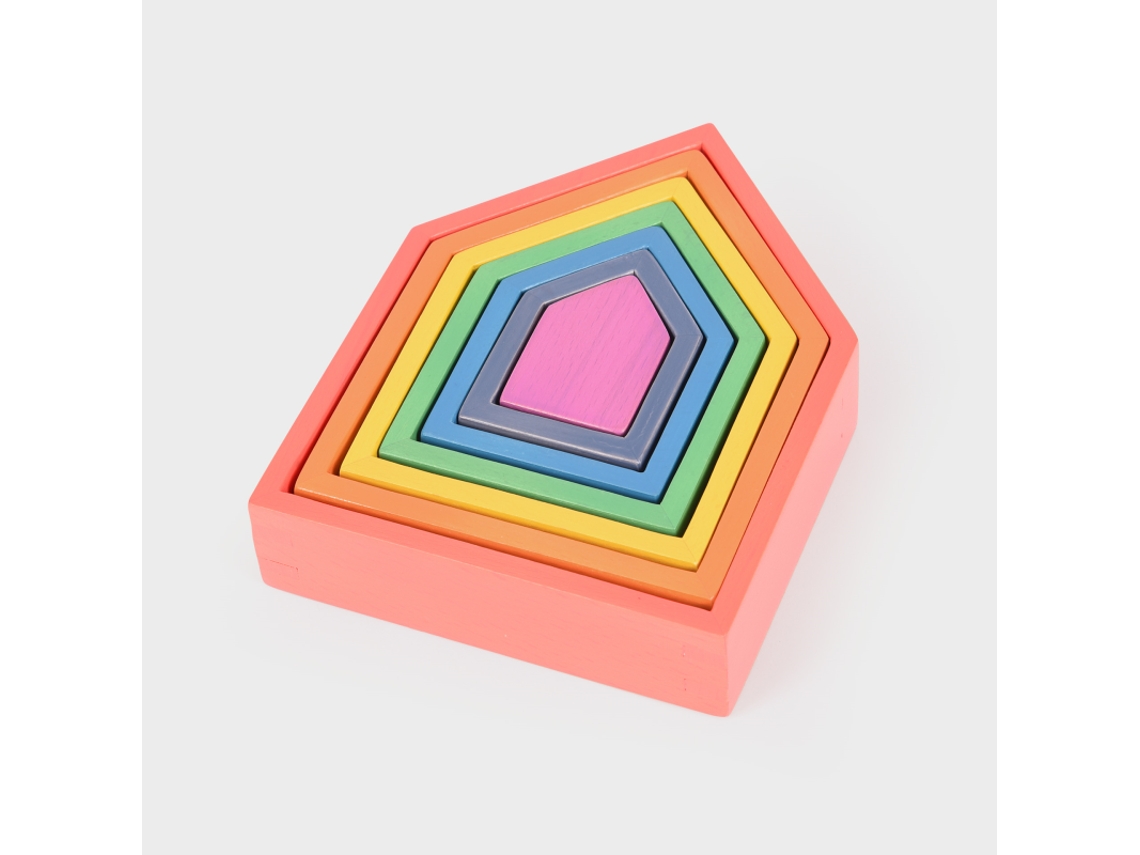 Casas De Madeira Para Arquitetos Tickit Rainbow Brinquedos Educativos