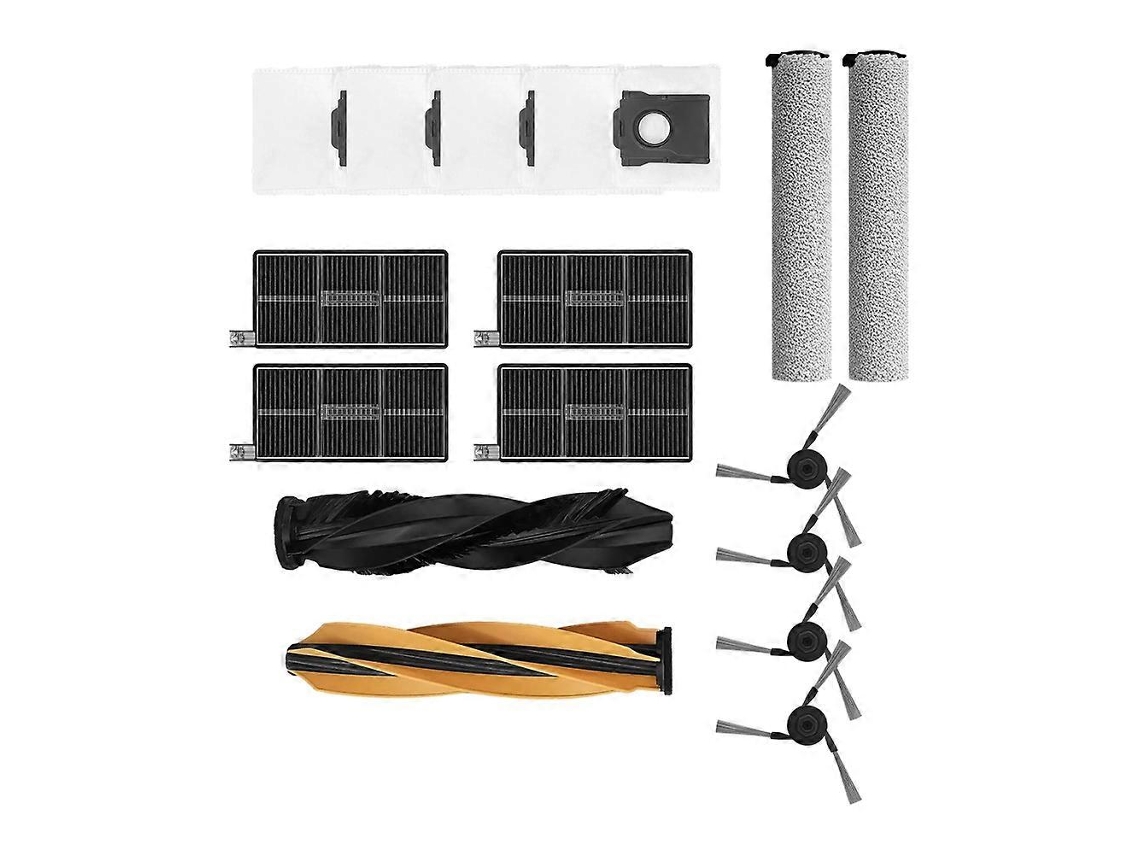 Conjunto De 15 Peças Para Aspirador De Pó Dreame Mova Z60 Pro / Z60 Ultra: Escova Lateral Principal, Rolo De Limpeza, Saco De Pó E Filtro Hepa._ptg