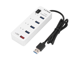 Usb3.0 Hub De Alta Velocidade, 4 Portas De Alta Velocidade, Porta De Carregamento Usb
