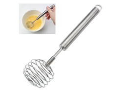 Batedeira de ovo S/MARCA de aço inox com mola para cozinha