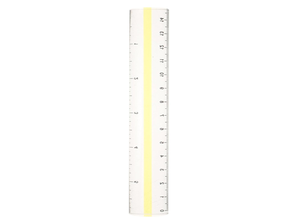 Régua Transparente Em Acrílico Amarelo Para Leitura, Com Lupa E Guia De Linhas Portátil Para Estudo Da Bíblia Textos