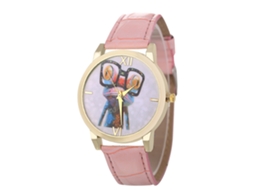Reloj De Cuarzo Elegante Y Casual Unisex Para Parejas Regalo (rosa)