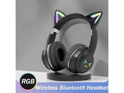 Fones De Ouvido Bluetooth Com Cores Em Degradê, Sem Fio, Com Microfone, Dobráveis, Som Hi-fi Para Jogos, Compatíveis Com Cartão Tf, Cancelamento