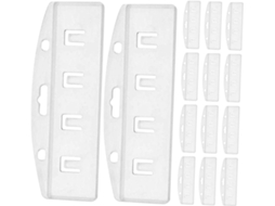 Conjunto De 25 Porta-crachás Rígidos E Antiderrapantes Para Eventos, Em Plástico Transparente.